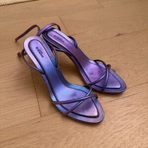 Alexandre Birman Purple Strappy Heels